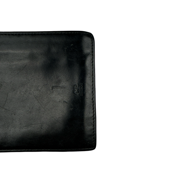 CP Company Black Real Leather Wallet