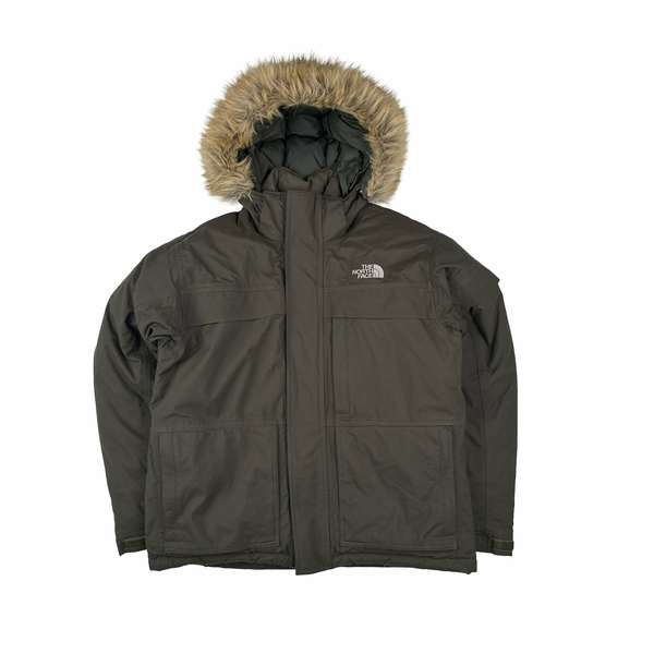 North Face Khaki Hyvent McMurdo Down Filled Parka Jacket - Medium