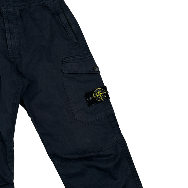 Stone Island 2020 Navy RE-T Cargo Trousers - 32"