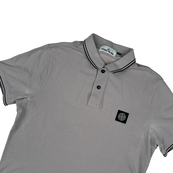 Stone Island Light Purple Short Sleeved Polo Top - XL