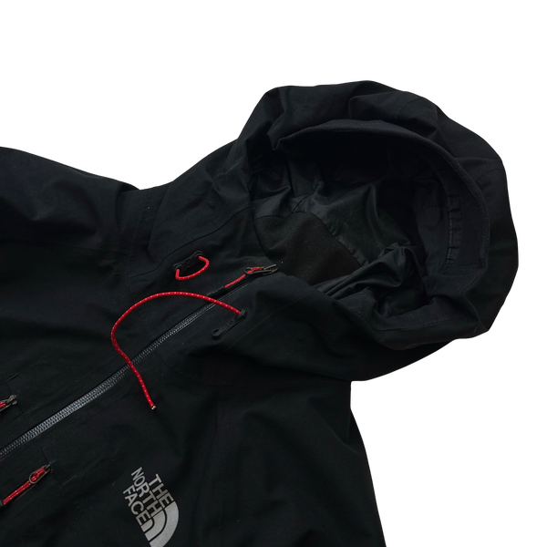 North Face Summit Series Black Waterproof Hooded Jacket - Medium