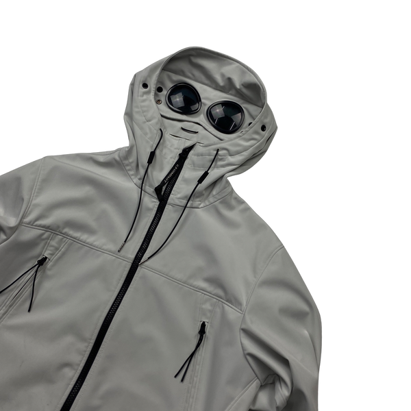 CP Company White Soft Shell Jacket - Small