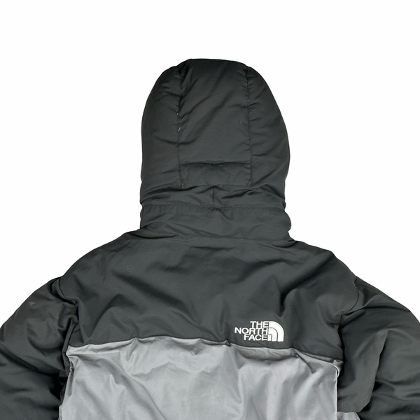 North Face Grey Summit Series Down Hooded Puffer Jacket - Small