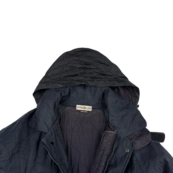 Stone Island 2001 Navy Monofilament Mesh Jacket - Large