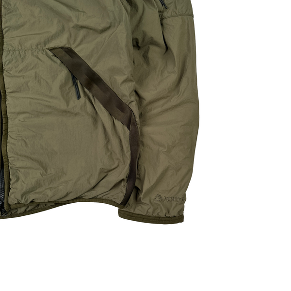 CP Company Green GDP Hooded Polartec Goggle Jacket - Large