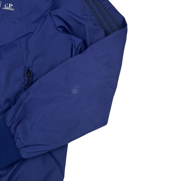 CP Company x Adidas Blue Nycra Goggle Jacket - Large