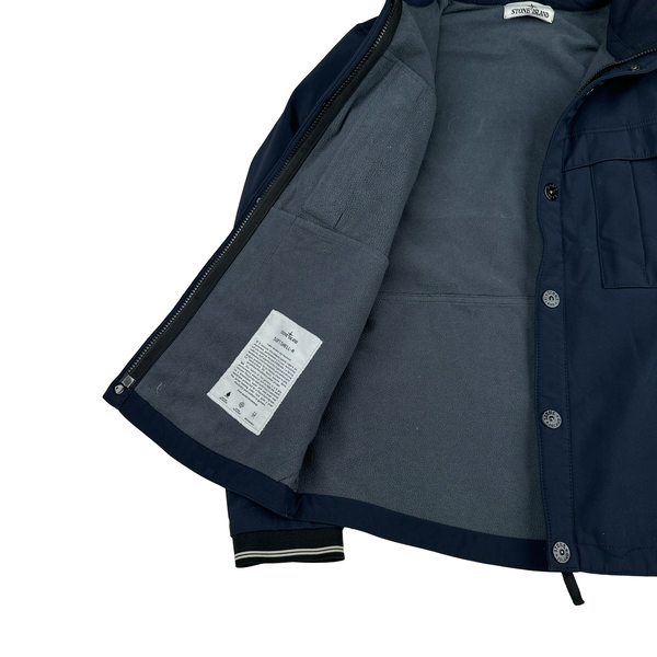 Stone Island 2014 Navy High Neck Soft Shell Jacket - Medium