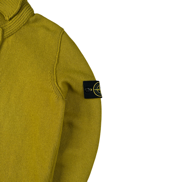 Stone Island 2011 Olive Wool High Neck Jumper - Medium