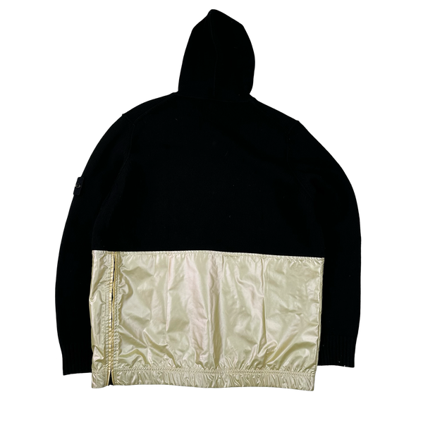 Stone Island 2018 Black Knit Iridescent Coating Tela Reflex Jumper - XL