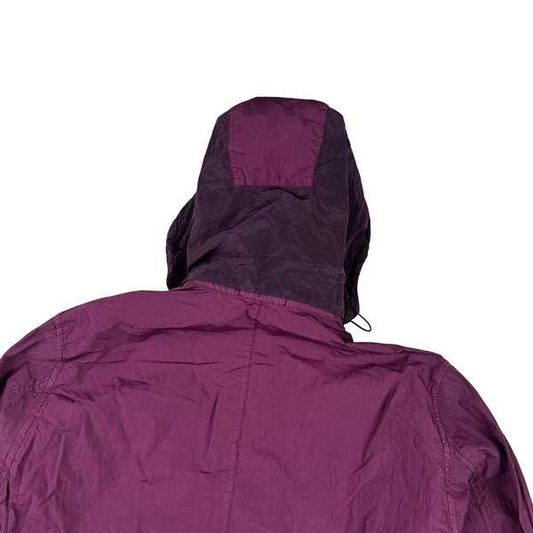 Stone Island 2015 Purple Nylon Metal Hooded Overshirt - XXL