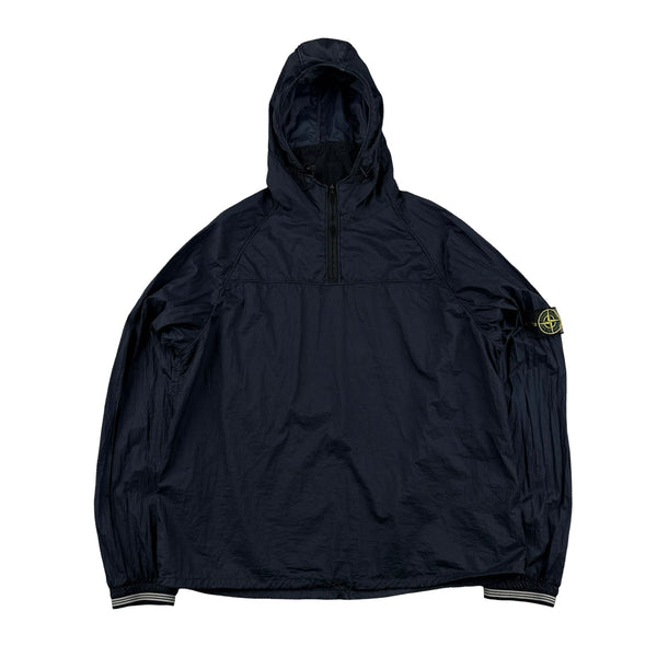 Stone Island 2006 Navy Hyperlight Mesh Badge Nylon Pullover Smock