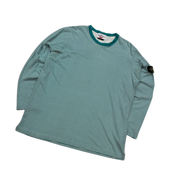 Stone Island x Supreme 2015 Striped Longsleeve T - XL