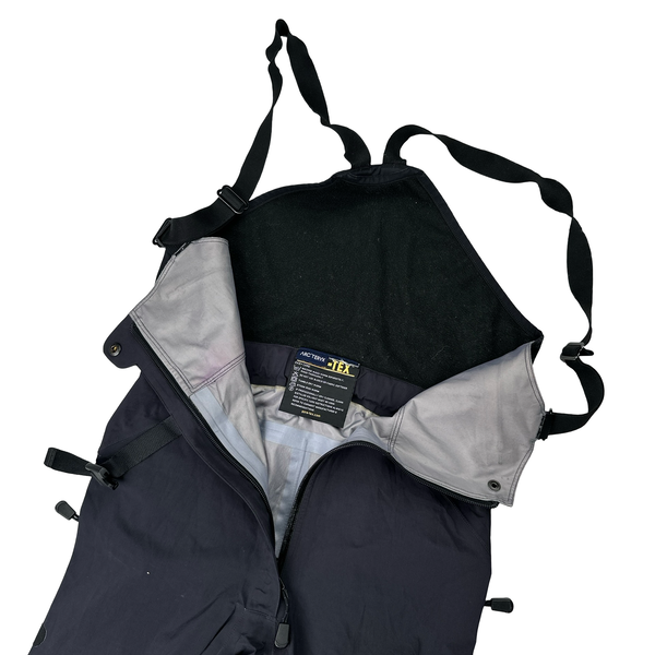 Arcteryx Black Goretex Full Leg Zip Ski Overalls - Small