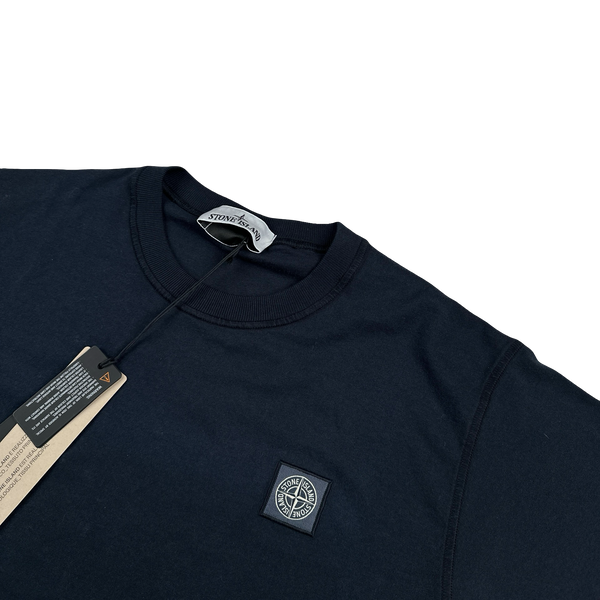 Stone Island 2024 Navy Cotton T-Shirt - Medium