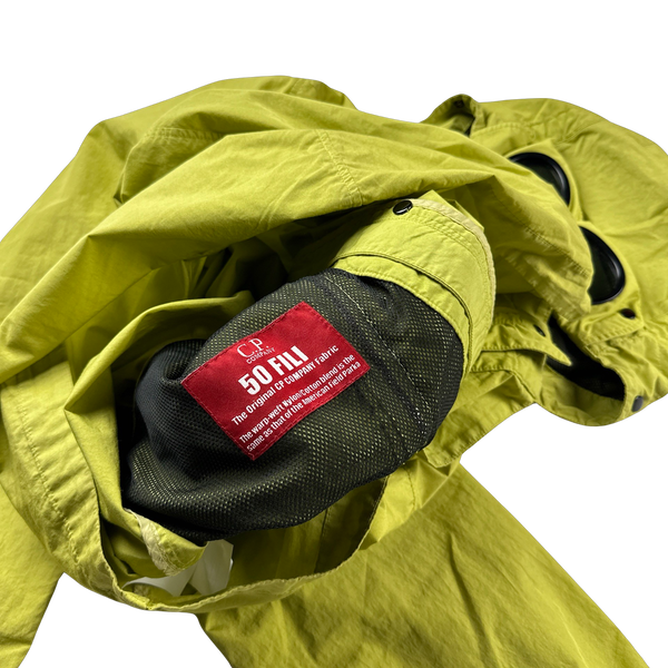 CP Company 50 Fili Green Goggle Jacket - Large