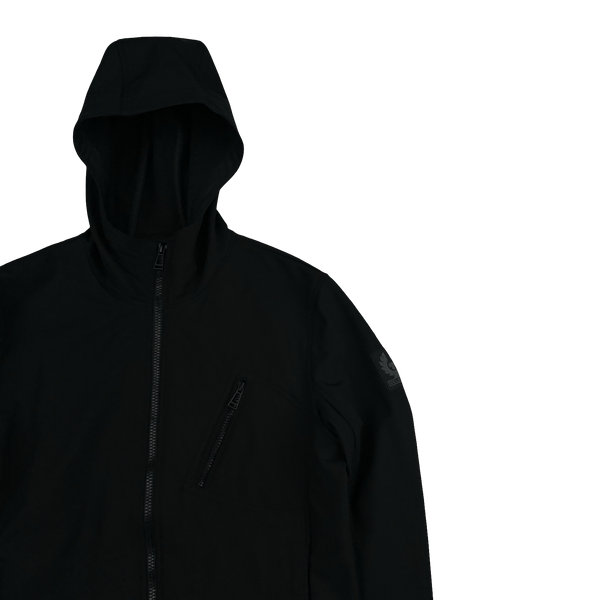 Belstaff Black Hooded Soft Shell Jacket - Small