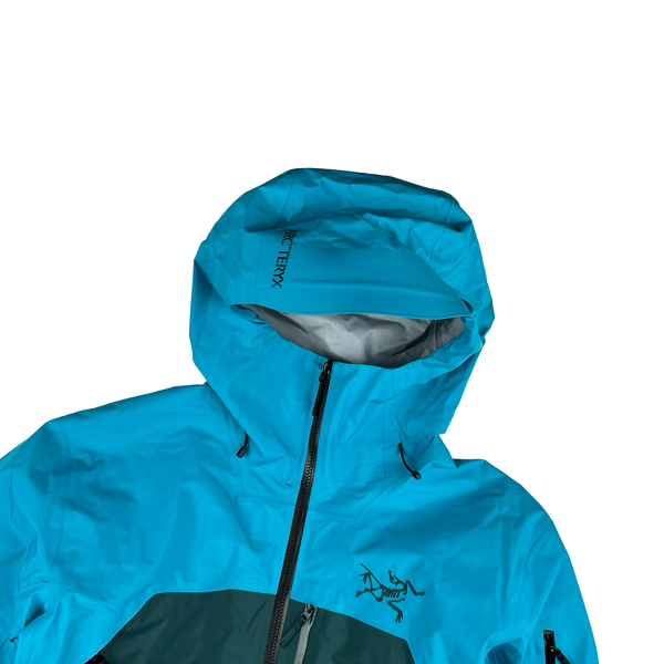 Arcteryx Rush Blue Colour Block Gore Tex Pro Waterproof Shell Jacket - Medium