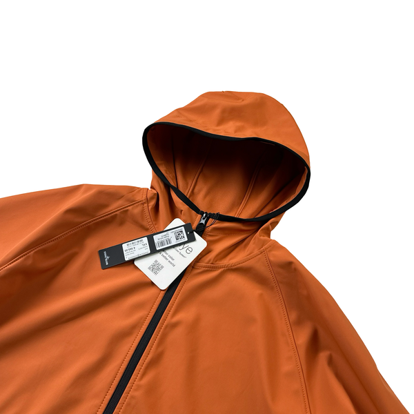 Stone Island 2023 Orange Light Soft Shell R eDye Technology Jacket - XXL