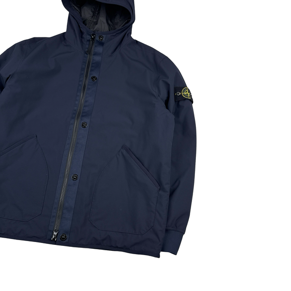 Stone Island 2023 Navy Soft Shell R eDye Technology Primaloft Lined Jacket - XL