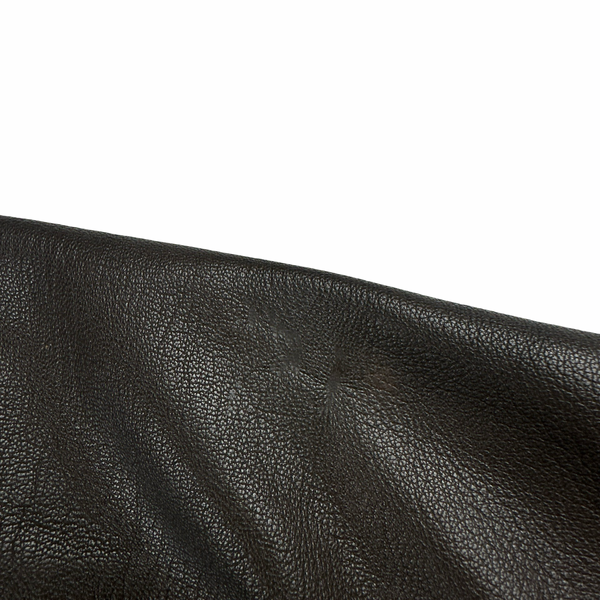 Avirex Brown Classic Goatskin Padded Bomber Jacket - Large
