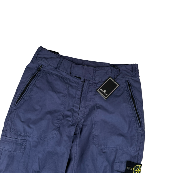 Stone Island Blue 2010 Cotton Cargo Trousers - Large