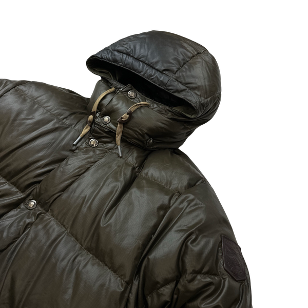 Ralph Lauren Brown Down Filled Hooded Puffer Jacket - Small
