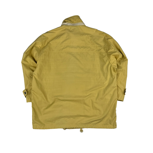 Baracuta Yellow Quilted Zipped Jacket - Large