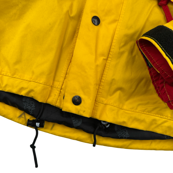 North Face Vintage Yellow/Red Gore-Tex Mountain Ski Waterproof Jacket - Small