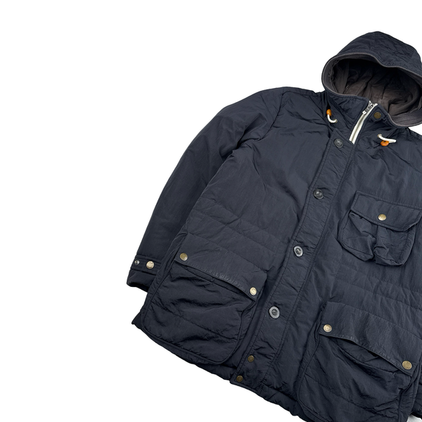 CP Company 2010 Black Chrome Down Filled Puffer Jacket - Medium