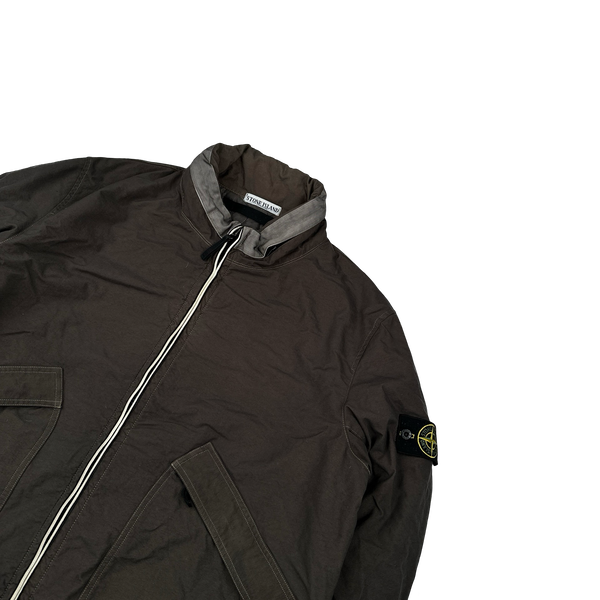 Stone Island 2011  Brown Reps Nylon-R Zipped Bomber Jacket - XXL