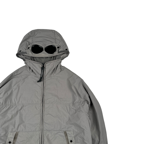 CP Company GDP Grey Polartec Nylon Goggle Jacket - XL