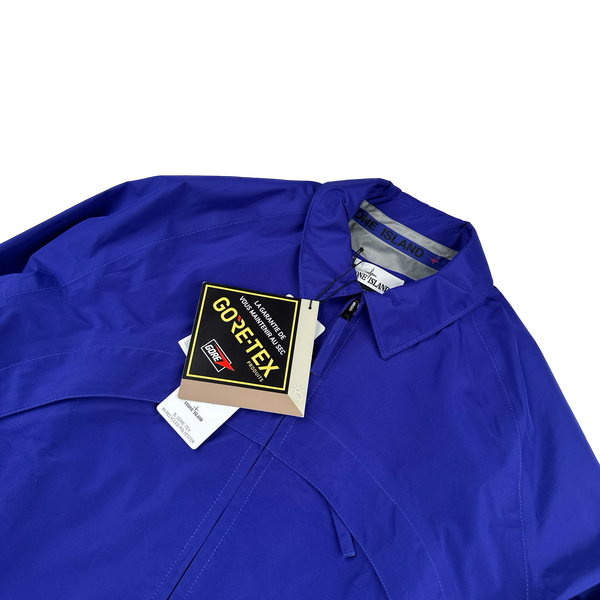 Stone Island Marina Gore Tex Waterproof Spellout Jacket - Large