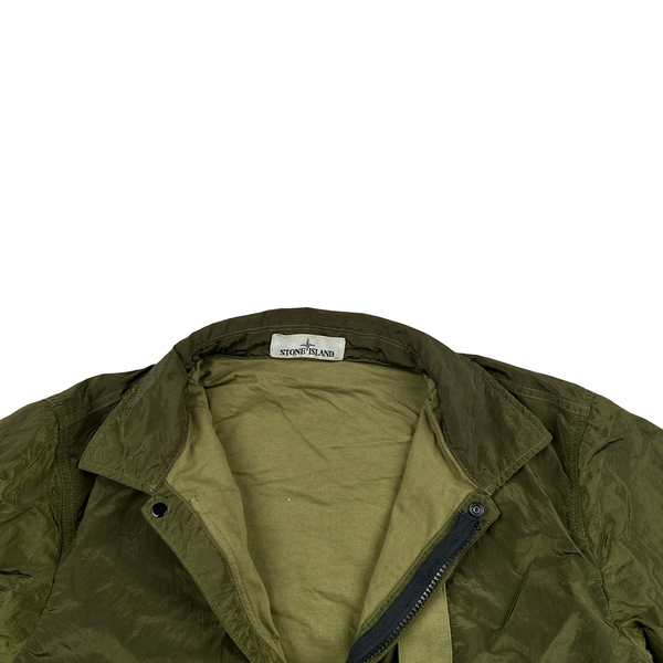 Stone Island 2017 Green Nylon Metal Shimmer Overshirt - Medium