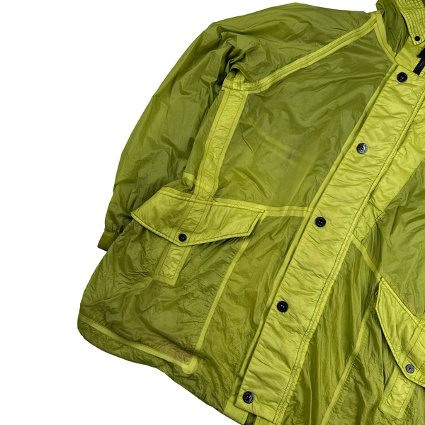 Stone Island  Hyperlight Yellow Lightweight Hooded Parka Jacket - XXL