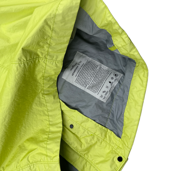 Stone Island 2022 Yellow Membrana 3L TC Centre Badge Gilet - Medium
