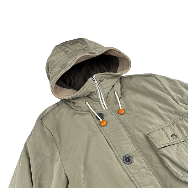 CP Company 2010 Beige Chrome Down Filled Puffer Jacket - Medium