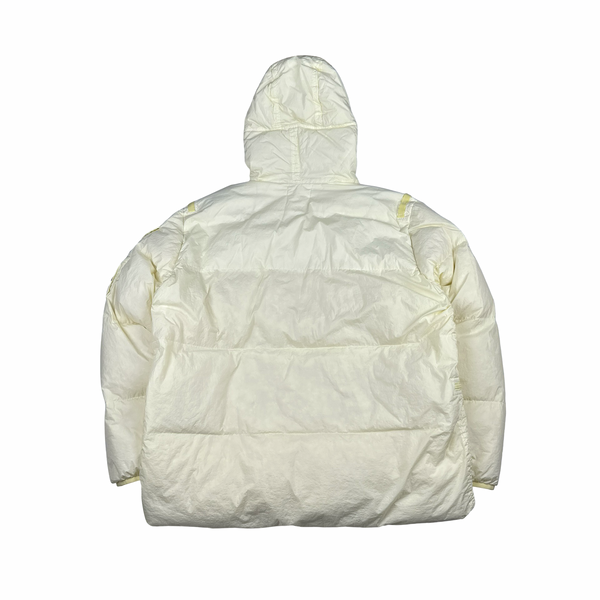 Stone Island 2022 Yellow Crinkle R-NY Down Puffer Jacket - 3XL