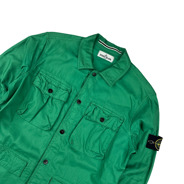 Stone Island 2013 Green Multipocket Cotton Shirt - Medium