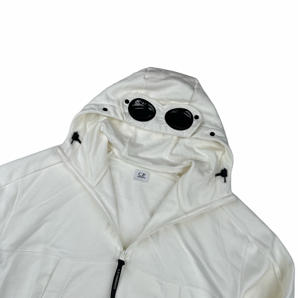 CP Company White Pullover Goggle Jumper Medium