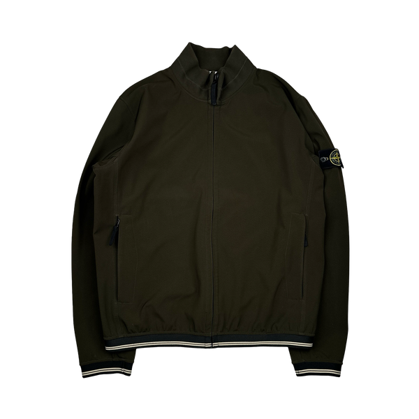 Stone Island 2011 Khaki Fleece Lined Soft Shell Jacket - 3XL