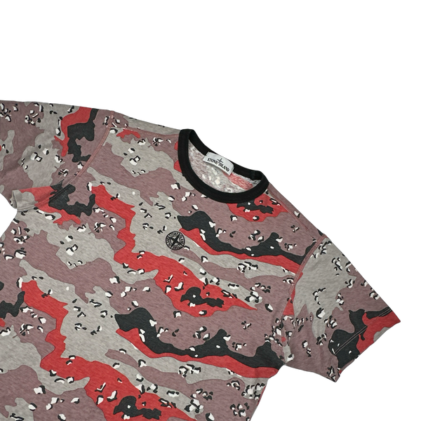Stone Island 2020 Desert Camo Cotton T Shirt - Medium