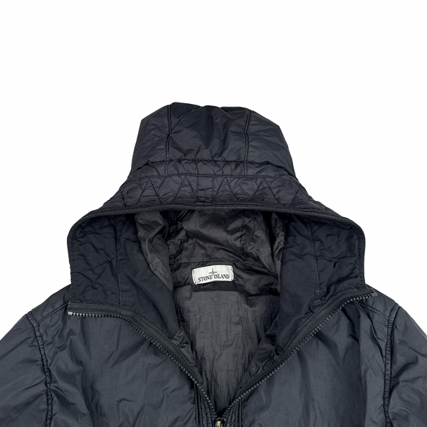 Stone Island 2019 Black Crinkle Reps NY Jacket - XL