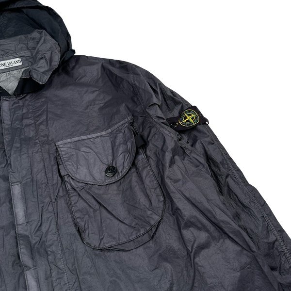 Stone Island 2004 Paul Harvey Charcoal Parachute Nylon Jacket - XL