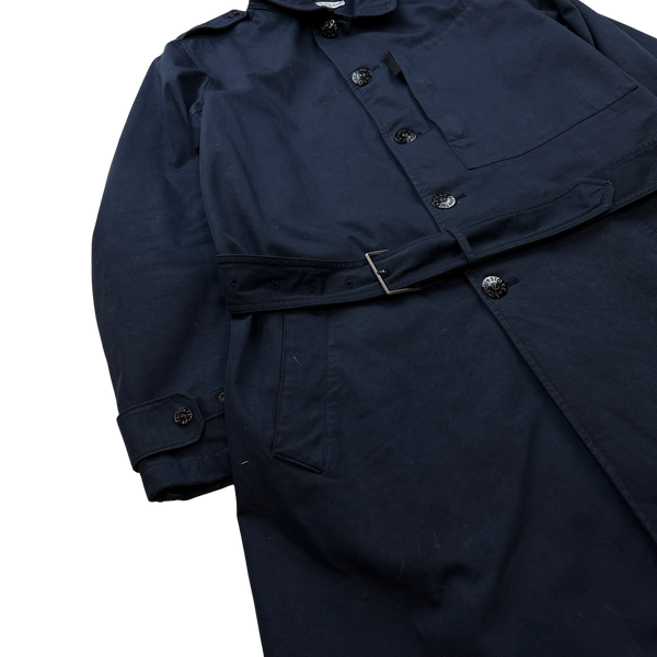 Stone Island 2011 Navy Raso-R Trench Coat - XL