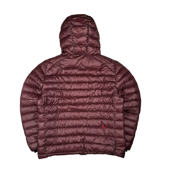 CP Company Burgundy Down Filled DD Shell Goggle Puffer Jacket - 3XL