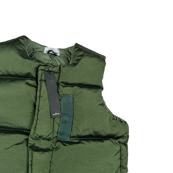 Stone Island 2022 Green Nylon Metal Down TC Gilet - Small