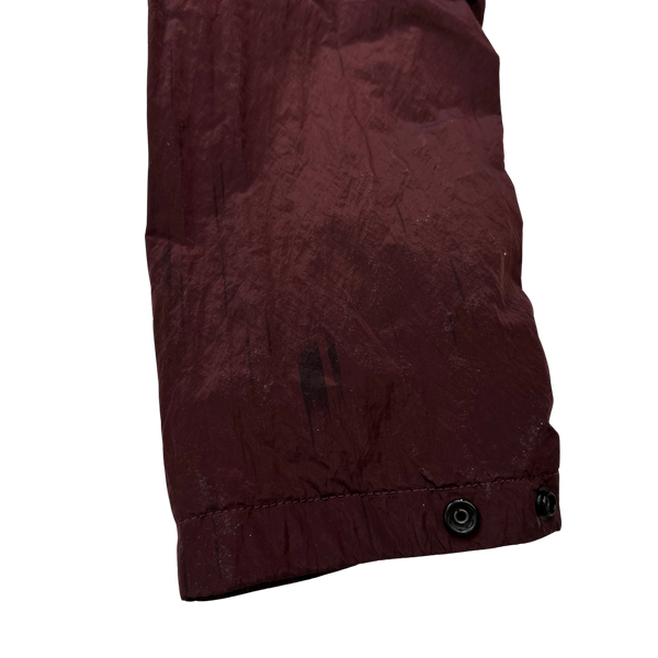 Stone Island 2017 Maroon Nylon Metal Shimmer Overshirt - Large