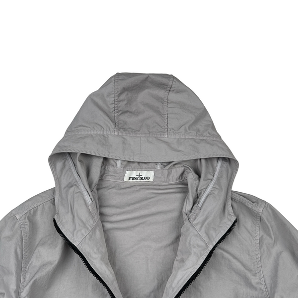 Stone Island Grey Tightly Woven Nylon Twill-TC Overshirt - XL