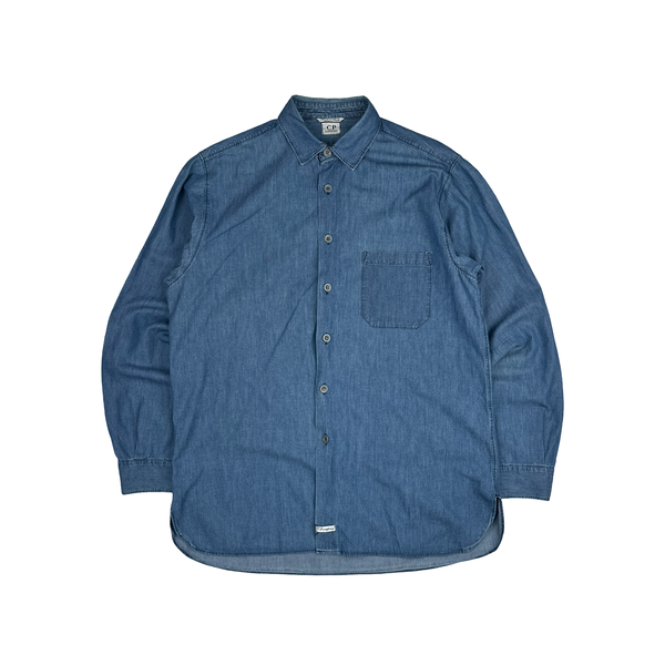 CP Company Vintage Button Down Cotton Long sleeve Shirt - Large