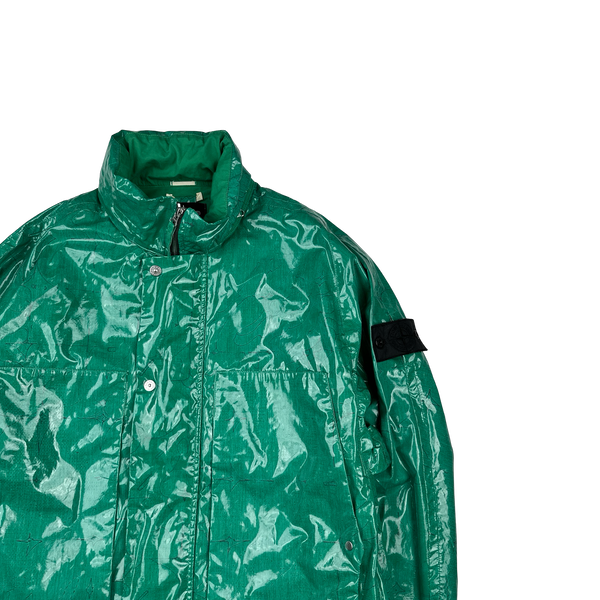 Stone Island 2022 Shadow Project Glass Poplin Double Face Print Jacket - Large